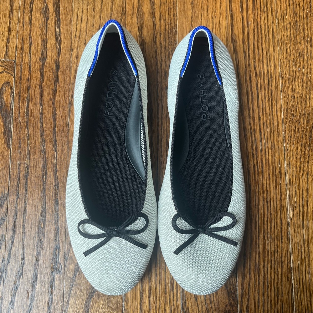 Rothy’s The Ballet Flat Diamond Metallic Women’s Size US 7